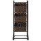 Casafield 3-Tier Floor Stand with Water Hyacinth Storage Baskets - Standing Organizer Rack for Bathroom, Kitchen, Laundry, Living Room